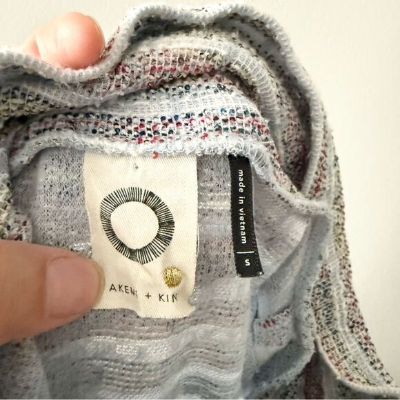 Akemi and Kin Multicolor Tunic Dress Anthropologie Striped Cotton Sleeveless S - Picture 3 of 5